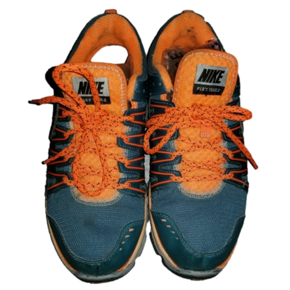 Nike Flex Trail 2 Green Orange Size US 7 EUR 40
